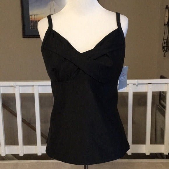NWT! Athleta black Twister Tankini Top - Picture 4 of 8